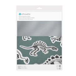 Silhouette Aufkleberbögen (8 Bögen/ gebürstet/ metallic-silber)