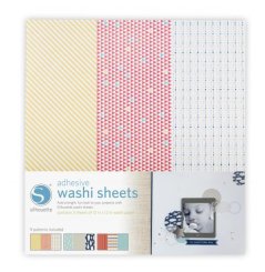 Silhouette Washi-Papierbögen (3 Bögen x 3 Designs)