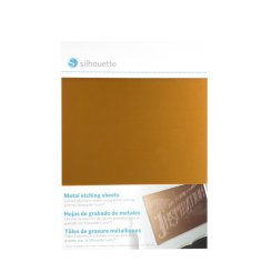 Silhouette Metallätzbögen (3 Blätter/ schwarz/ rosa/ gold)