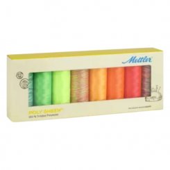 Amann Mettler 8er NEON-Kit No.40 POLY SHEEN &amp; POLY SHEEN MULTI (a 200 m, Stickgarn)