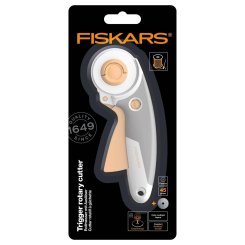 Fiskars Rollmesser/ Rollschneider mit Auslöser (Ø 45 mm)