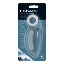 Fiskars Rollmesser/ Rollschneider "Mountain Haze" mit Komfortgriff (Ø 45 mm)