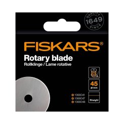Fiskars Ersatzklinge gerade (1 Klinge/ Ø 45 mm)