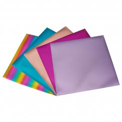 TECKWRAP Wärmetransfer-Vinyl METALLIC HTV 30 x 30 cm (versch.Farben/aufbügeln)