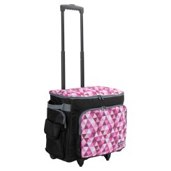 Semplix Nähmaschinentrolley Diamond Crystal (beere/rosa)