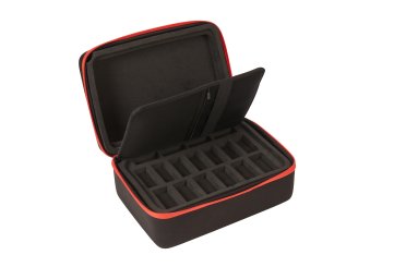 Bernina Zubehörkoffer Overlock (ohne Zubehör/ 3 Einsätze/ 33x15x25 cm/ schwarz)