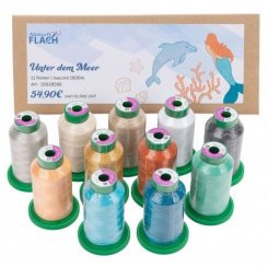 Isacord Stickgarn-Box "Unter dem Meer" (1000 m / 11 Farben)