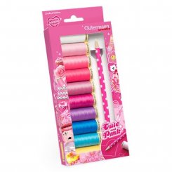 Gütermann "Cute and Pink" Nähfaden-Set + Markierstift (10 Spulen / 100m)