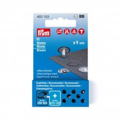 Prym Nachfüllset Nieten 32 St. (9 mm / silber-alteisen)
