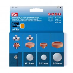 Prym Werkzeug-Set für Druckknöpfe Anorak (12 / 15 / 20 mm)