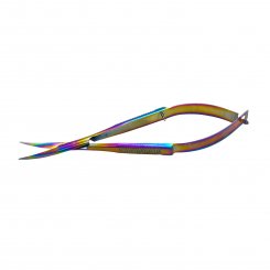 Famore Pinzettenschere (regenbogenfarben / Titan-Beschichtung)