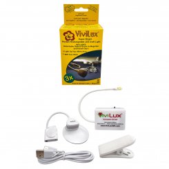 Vivilux LED Lupen-Lampe mit Wechselkopf für Handarbeiten und Nähen