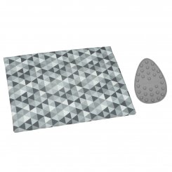 Semplix Bügelunterlage Diamond + Silikon Bügeleisenablage (stein/grau)