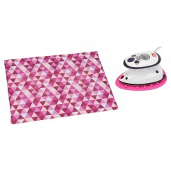 Semplix Bügel-Set mit Ablage und Prym Mini-Bügeleisen (beere/rosa)
