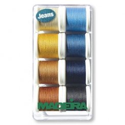 Madeira Aerofil Extra Stark Nr. 35 Garnbox Jeans (8 Farben / 100 m)