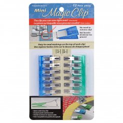 Taylor Seville Stoffklammern Magic Clips Mini (12er Pack) Nähklammern, Nähclips, übernähbar!