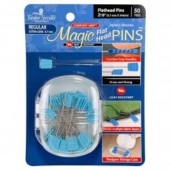Taylor Seville Magic Pins Flathead REGULAR - Quiltingstecknadeln  (50er Pack)