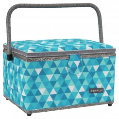 Semplix Nähkorb Diamond (petrol/türkis)