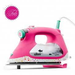 oliso x Tula Pink ProPlus Dampfbügeleisen (pink)