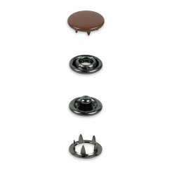 Prym Druckknöpfe Jersey (12 mm/ dunkelbraun / 20 St.)