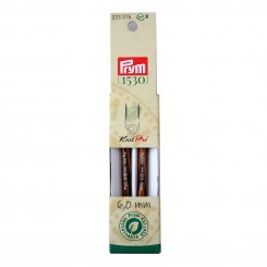 Prym Rundstricknadelspitzen kurz Natural (Stärke 6,0 / 8,7 cm)
