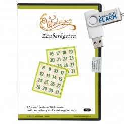 Windesign Stickmuster USB "Zauberkarten" (10 Motive)