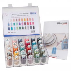 Gütermann Super Brite Stickgarnbox Polyester 40 (1.000 m / 30 Spulen)