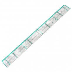 Kearing Patchwork Lineal mit Metallkante (60 x 6 cm)