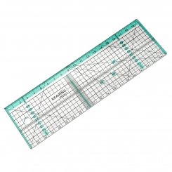 Kearing Patchwork Lineal mit Metallkante (20 x 6 cm)