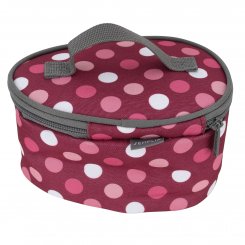 Semplix Soft-Reisebügeleisentasche Polka Dots berry