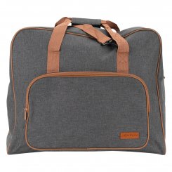 Semplix Nähmaschinentasche XL anthrazit/braun (52 x 40 x 27 cm)