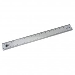 JKOS Aluminium Lineal (klein / 32 cm / 16+16 cm Skallierung)