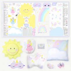 Kullaloo Cut &amp; Sew Panel "MAGIC WORLD" (80 x 155 cm)