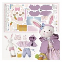 Kullaloo Cut &amp; Sew Panel "BIBBY BUNNY" (80 x 155 cm)