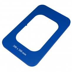 Erweiterung Unterlage für Brother Stickrahmen auf 200x300 mm (blau)