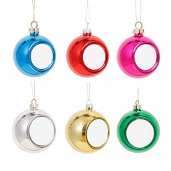 Weihnachtskugel zum Sublimieren (Kunststoff /  Ø 6 cm / verschiedene Farben)
