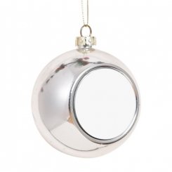 Weihnachtskugel zum Sublimieren (verschiedene Farben) Silver