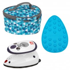 Semplix Mini-Dampfbügeleisen-Set Diamond petrol/türkis
