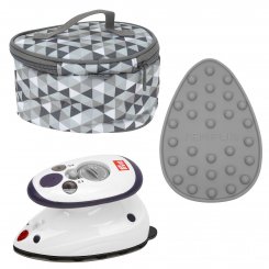 Semplix Mini-Dampfbügeleisen-Set Diamond gray/grau