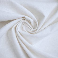 Baumwoll-Stoff Nessel, reinweiß - Webware von Swafing