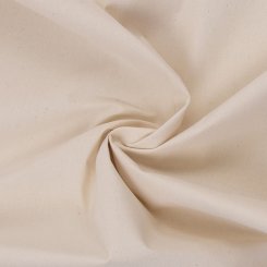 Baumwoll-Stoff Cretonne, rohweiß, 320 cm breit - Webware von Swafing