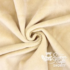 Kullaloo Plüsch SuperSoft Shorty (Meterware / 1,5 mm Florhöhe) 62327 - camel