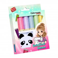 Gütermann Sewing Friends Collection Garn-Set mit Panda Rollmaßband