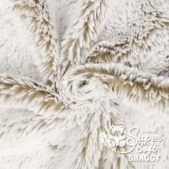 Kullaloo Zottelplüsch SHAGGY Dip Dye (Meterware / 15 mm Florlänge / SuperSoft / Stoff) 62371 - camel
