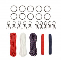 Kullaloo Hobby Horse Halfter Material-Set navy/rot