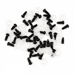 Go Handmade Sicherheitsaugen Set schwarz (Ø 6 mm / 20 Paar)