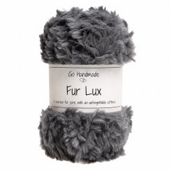 Go Handmade Pelzgarn FUR LUX grau (100 g / für Hobby Horse Mähnen)