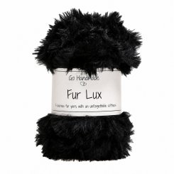 Go Handmade Pelzgarn FUR LUX schwarz (100 g / für Hobby Horse Mähnen)