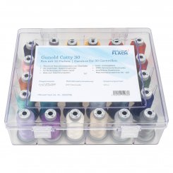 Nähwelt Flach Cotty 30 Acryl-Garnbox (gefüllt mit 30 Farben / 500 m)