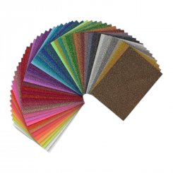 Plottermarie Mega Glitterflex Folie (ca. 32 x 30 cm / verschiedene Farben)